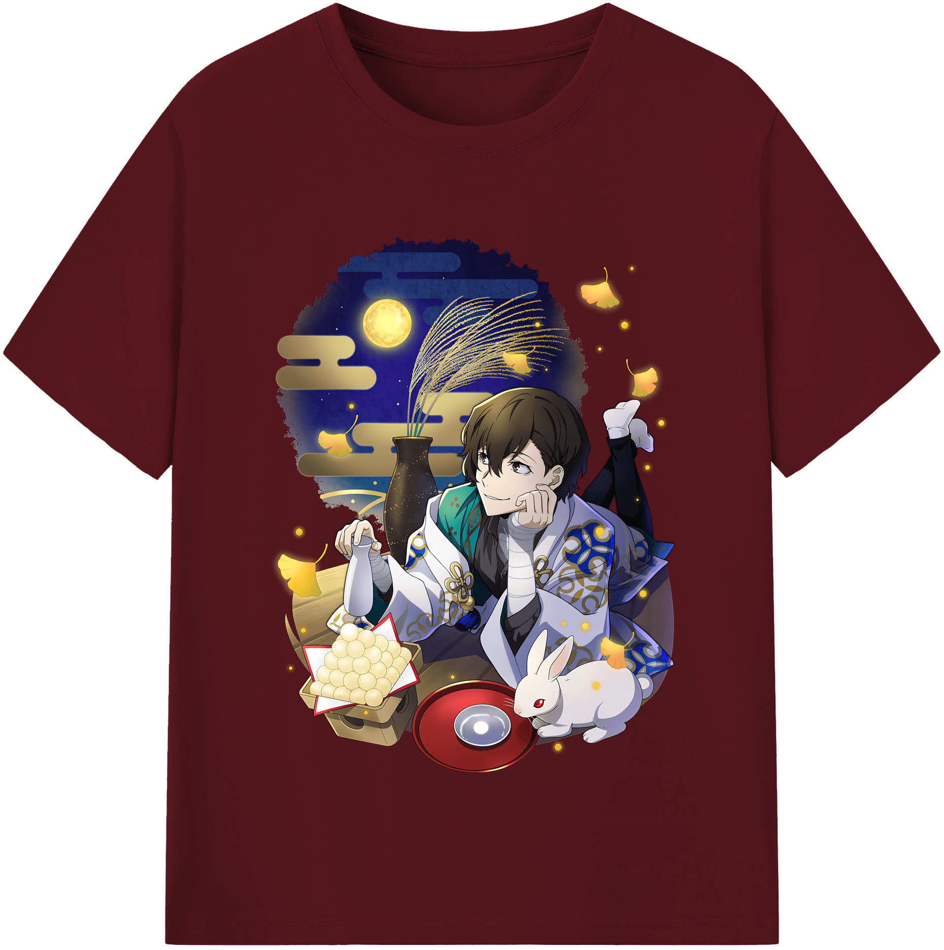 （画像用） 文豪ストレイドッグス Bungo Stray Dogs 綿100％半袖Tシャツ（フロントプリント）